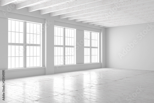 White studio or office blank space.