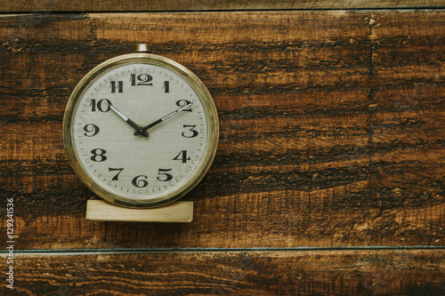 Wallpaper Mural Golden antique alarm clock Torontodigital.ca