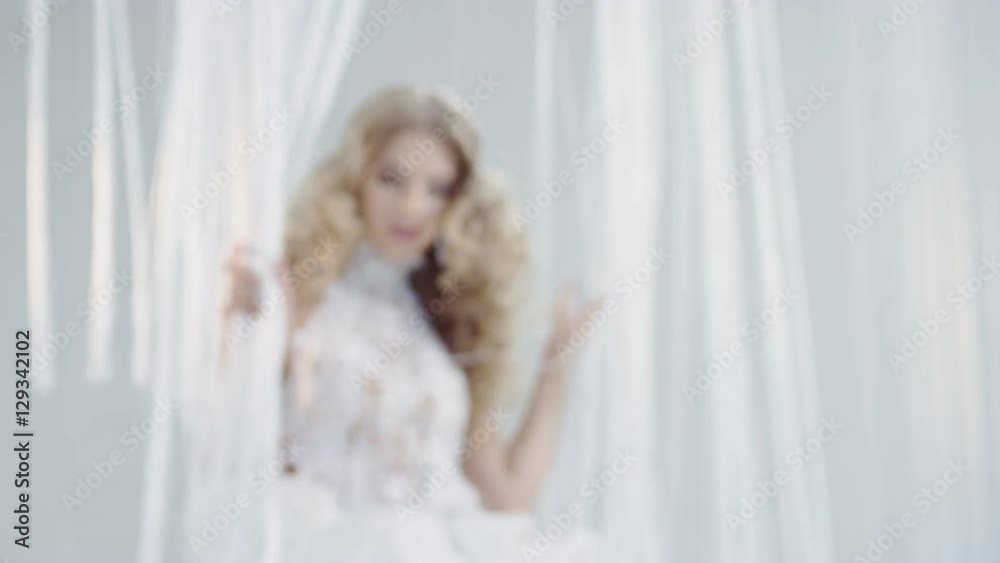 Beauriful blonde on the soft swing Beauriful blonde on the soft swing