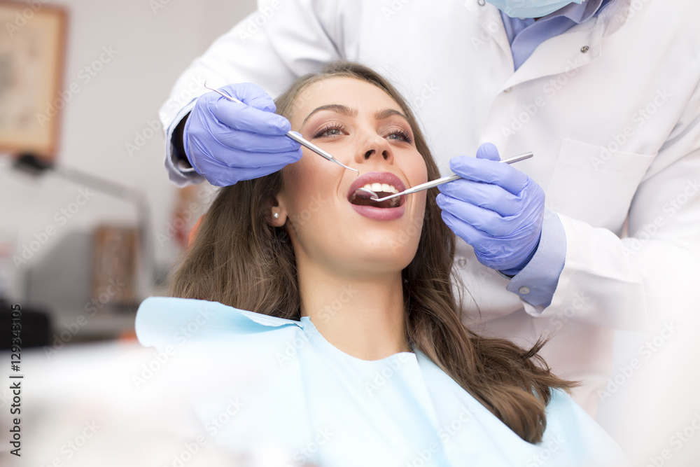 Patient in dental office Patient in dental office