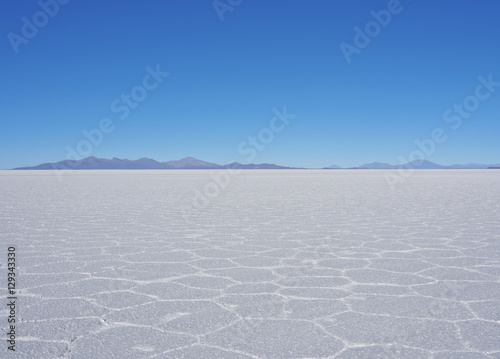 Bolivia  Potosi Department  Daniel Campos Province  View of the Salar de Uyuni  the largest salt flat in the world.