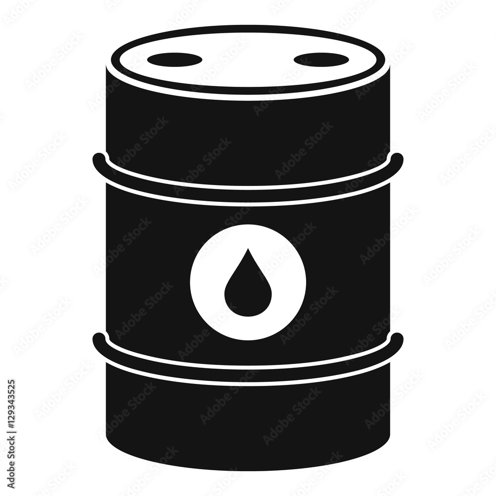 Metal oil barrel icon. Simple illustration of metal oil barrel vector icon for web Metal oil barrel icon. Simple illustration of metal oil barrel vector icon for web