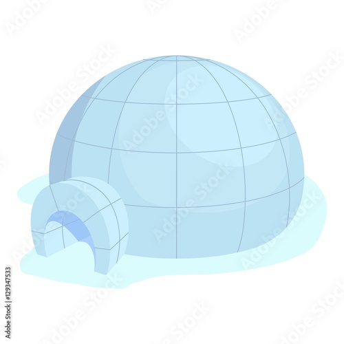 Igloo icon. Cartoon illustration of igloo vector icon for web