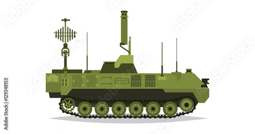 Air defense control system. Broadcasting, satellite communication. Antennas, receivers. Determining enemy locations. Special military equipment. All Terrain Vehicle, heavy vehicles.