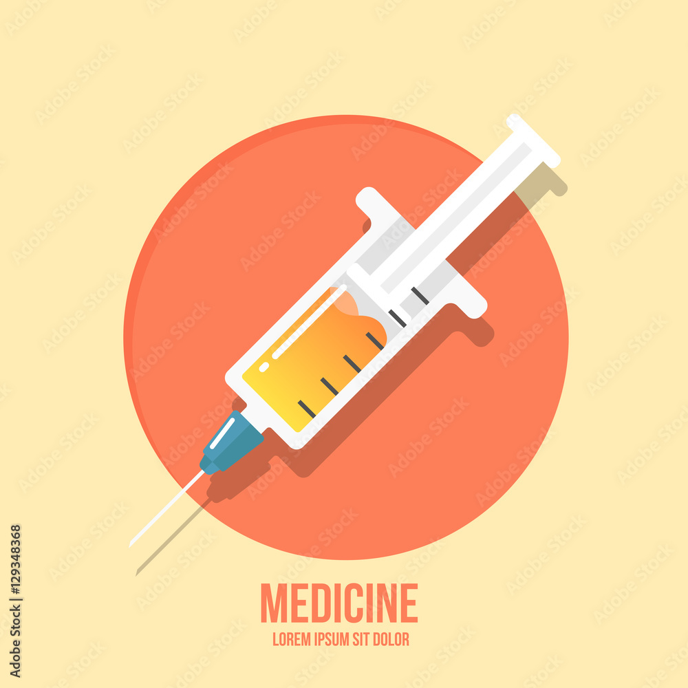 syringe flat icon syringe flat icon