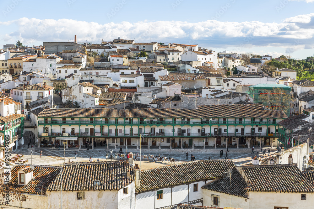 View of chinchon square. Town near Madrid