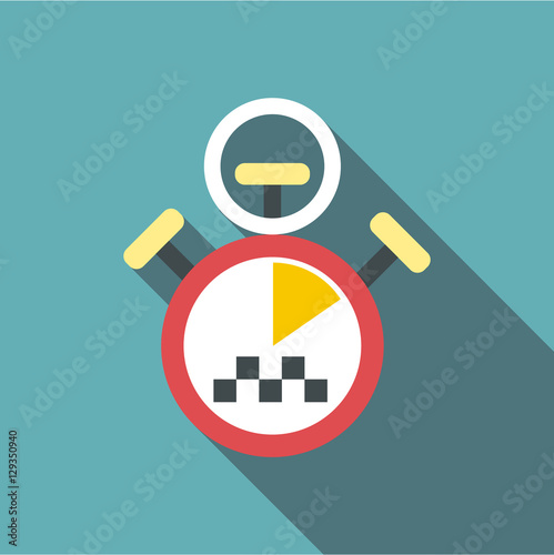 Taximeter icon. Flat illustration of taximeter vector icon for web