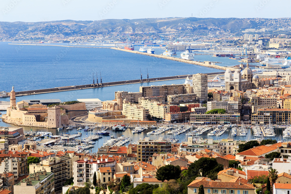 Marseille, Provence, France, the largest port in the Mediterranean region.