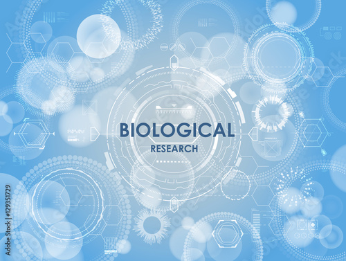 biological background with hud elements