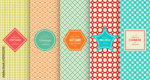 Retro vintage seamless pattern