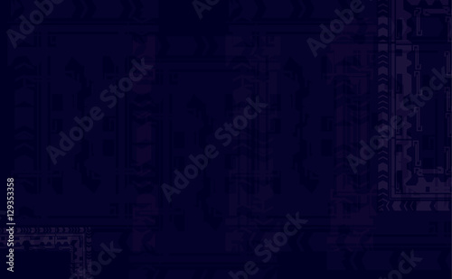  abstract geometric shapes on a dark blue background