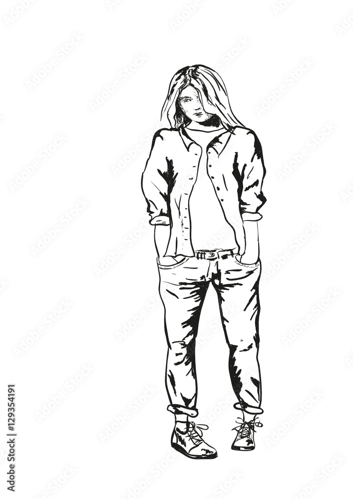 Fototapeta premium girl