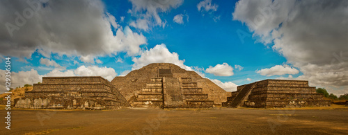Pyramid of the Moon and the road of death in Teotihuacan photo