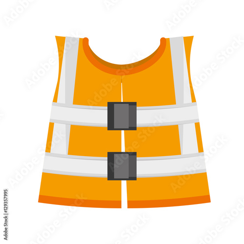 reflective vest safety work vector illustration eps 10