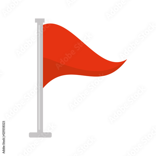 flag warning danger alert vector illustration eps 10