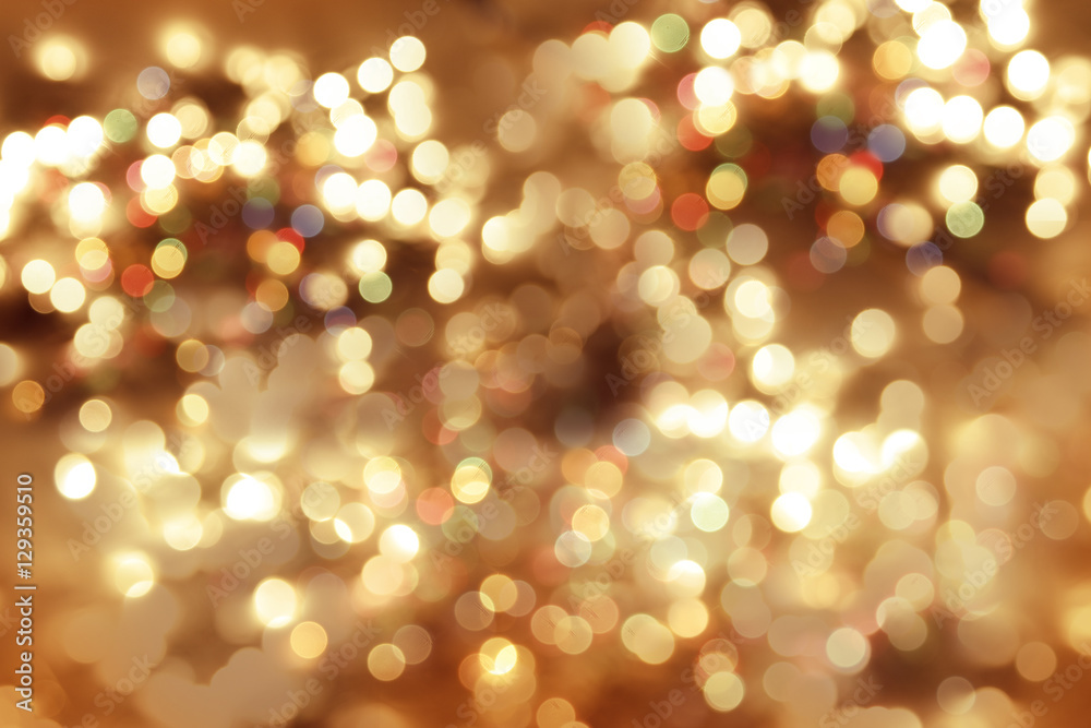 Obraz premium Abstract blurred colorful Christmas lights background