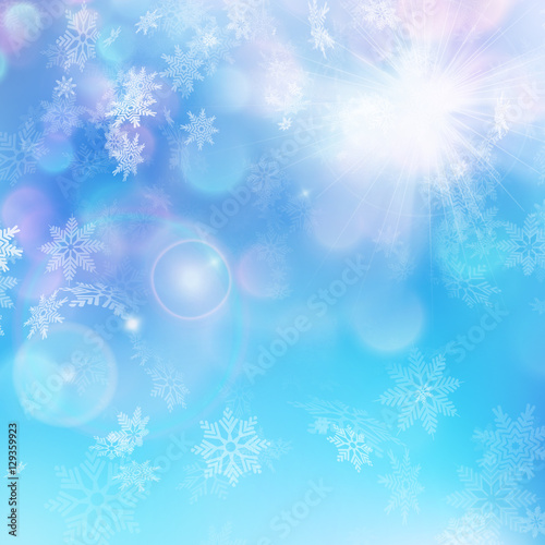 Christmas background - sunny day. EPS 10