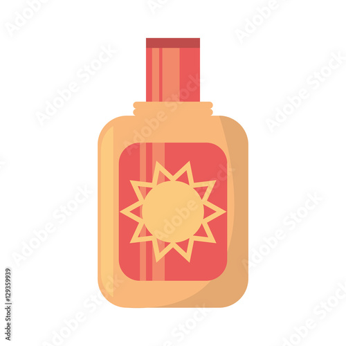 sun blocker cream solar beach vector illustration eps 10
