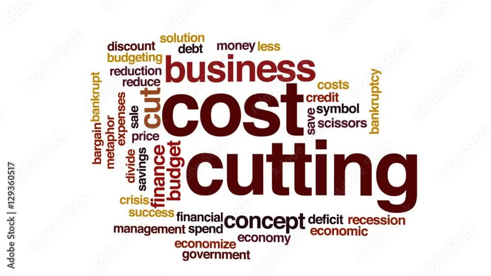 Cost cutting animated word cloud. Cost cutting animated word cloud.