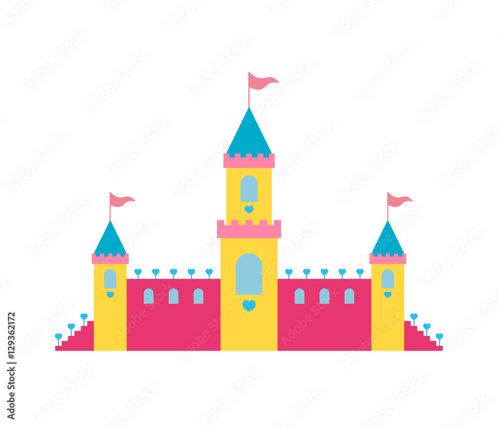Princess castle vector