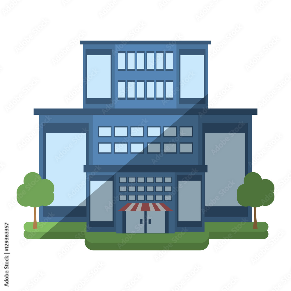 store building shop isolated icon vector illustration design