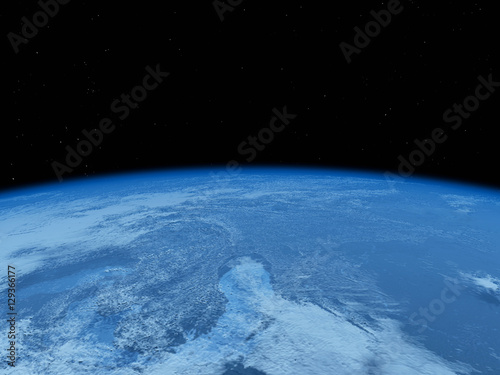 Fototapeta Naklejka Na Ścianę i Meble -  earth view from space