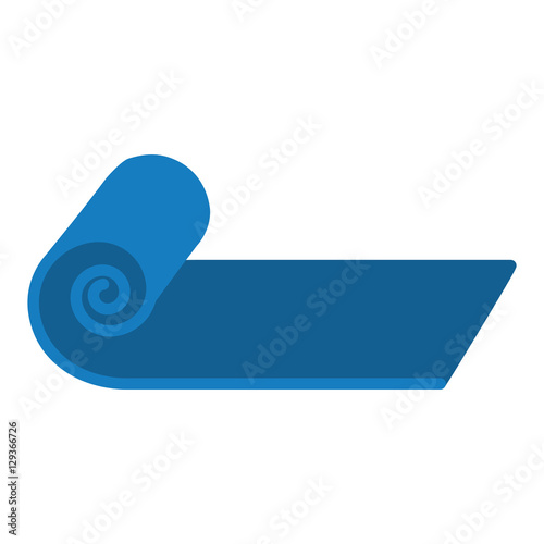 Exercise mat isolated icon vector illustration design