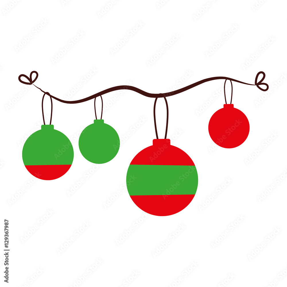 christmas balls decoration isolated icon vector illustration design christmas balls decoration isolated icon vector illustration design