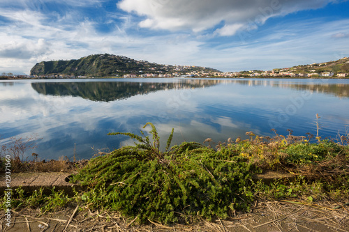 Bacoli (Naples, Italy) - Miseno Lake in a winter day photo