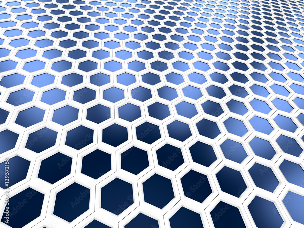 3d rendering of hexagonal abstract background 3d rendering of hexagonal abstract background