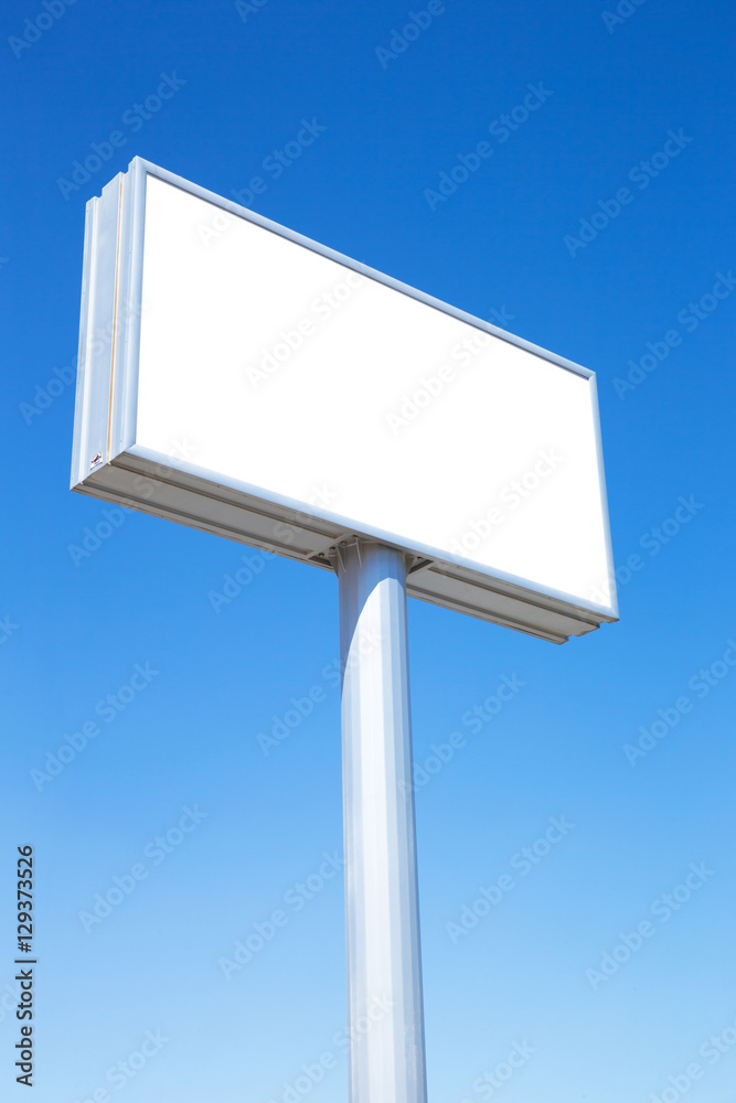 Blank billboard ready for new advertisement Blank billboard ready for new advertisement