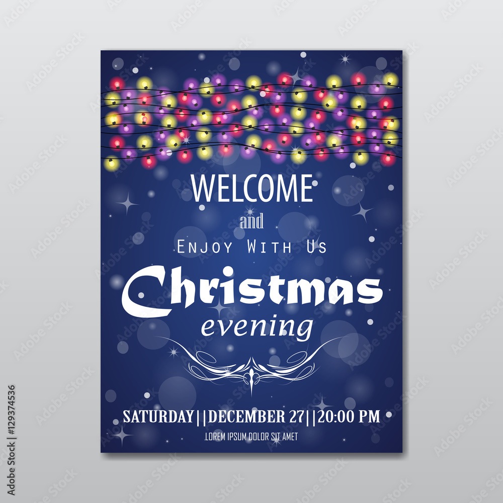 Christmas evening poster