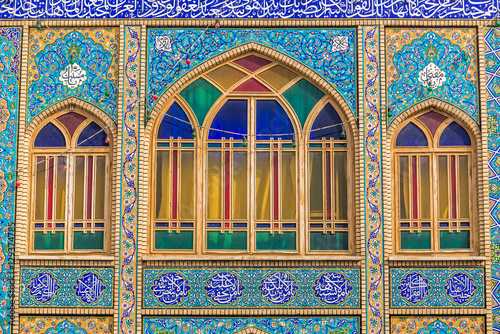 Details of Shrine of Hilal ibn Ali in Aran va Bidgol city, Iran photo