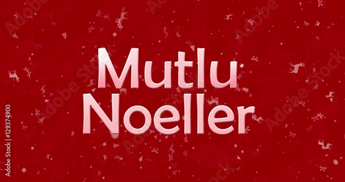 Merry Christmas text in Turkish 