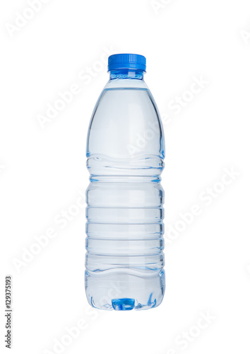 Plastic bottle of still healthy water isolated