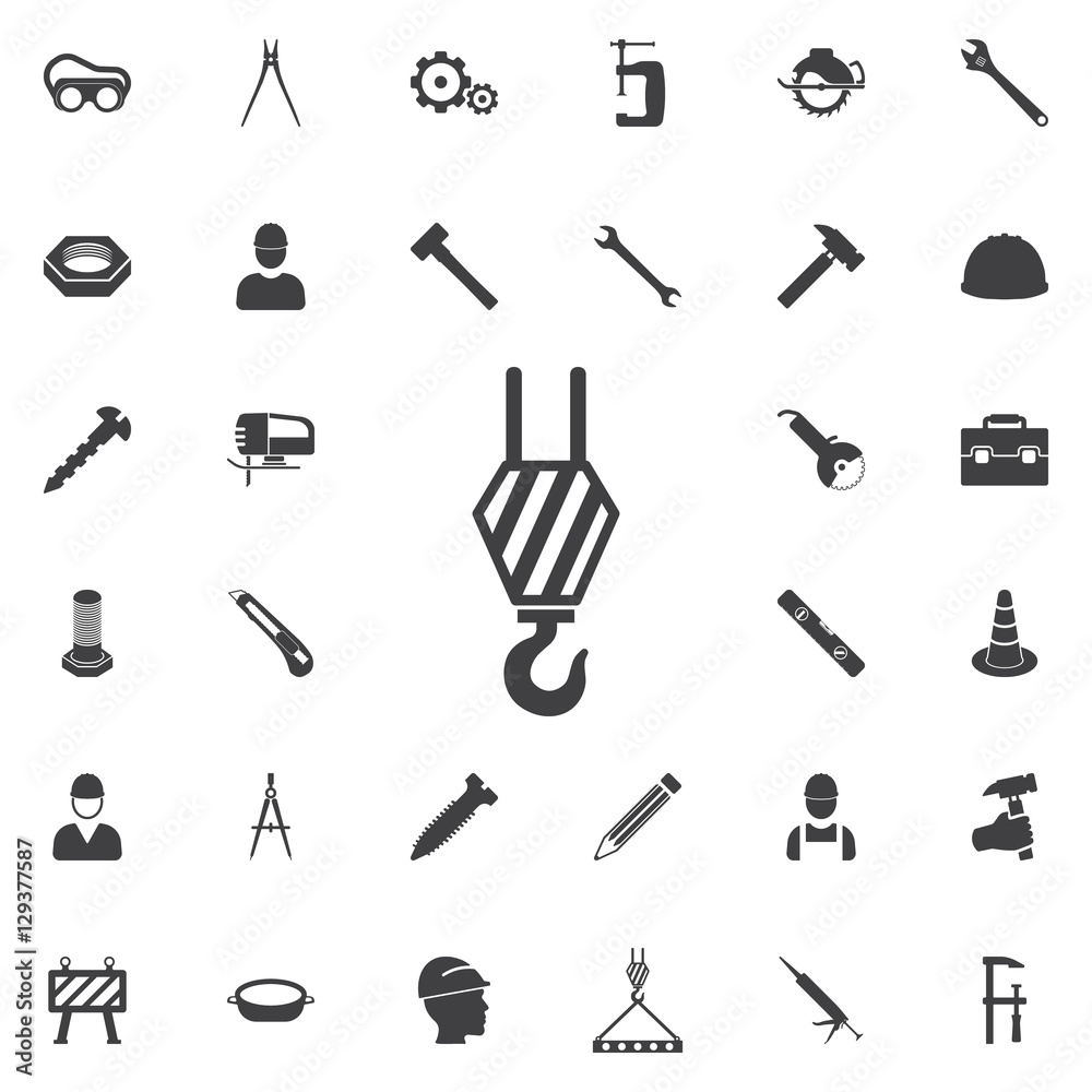Hook icon. Construction icons universal set for web and mobile Hook icon. Construction icons universal set for web and mobile