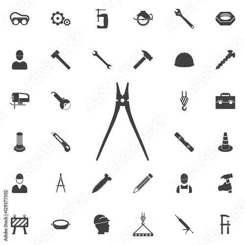 pliers icon. Construction icons universal set for web and mobile