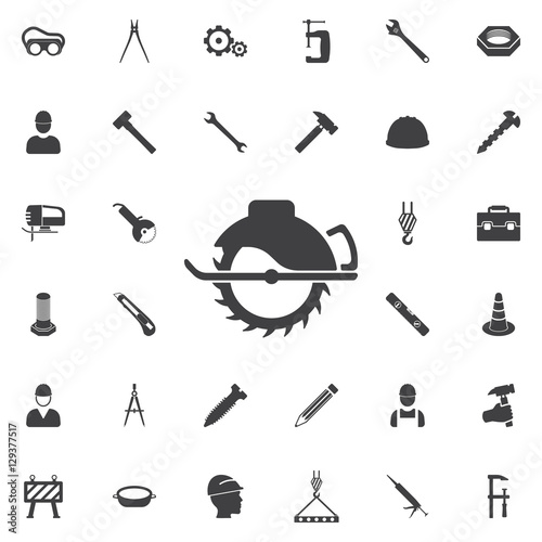 Saw icon vector. Construction icons universal set for web and mobile