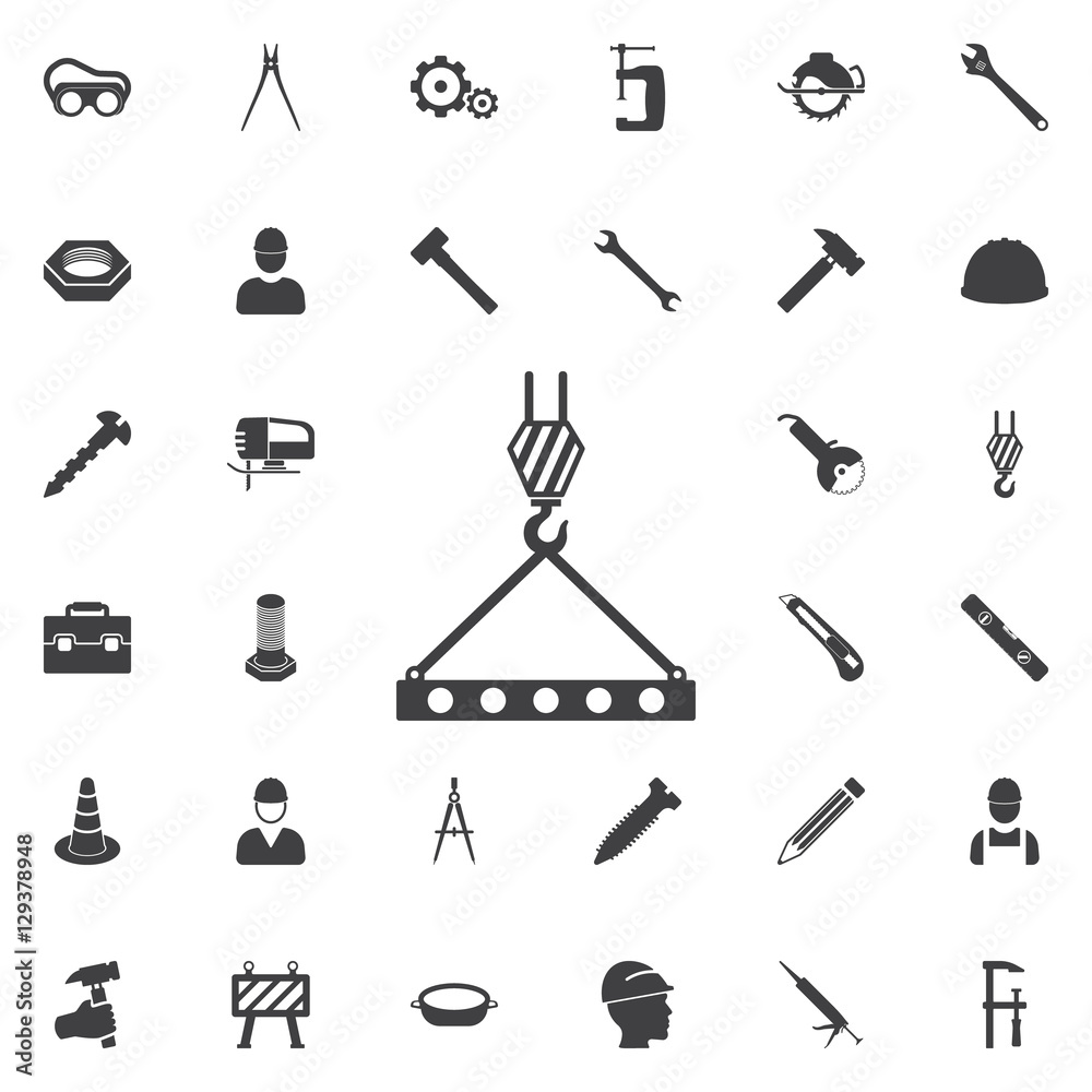 Fototapeta premium Hook icon. Construction icons universal set for web and mobile