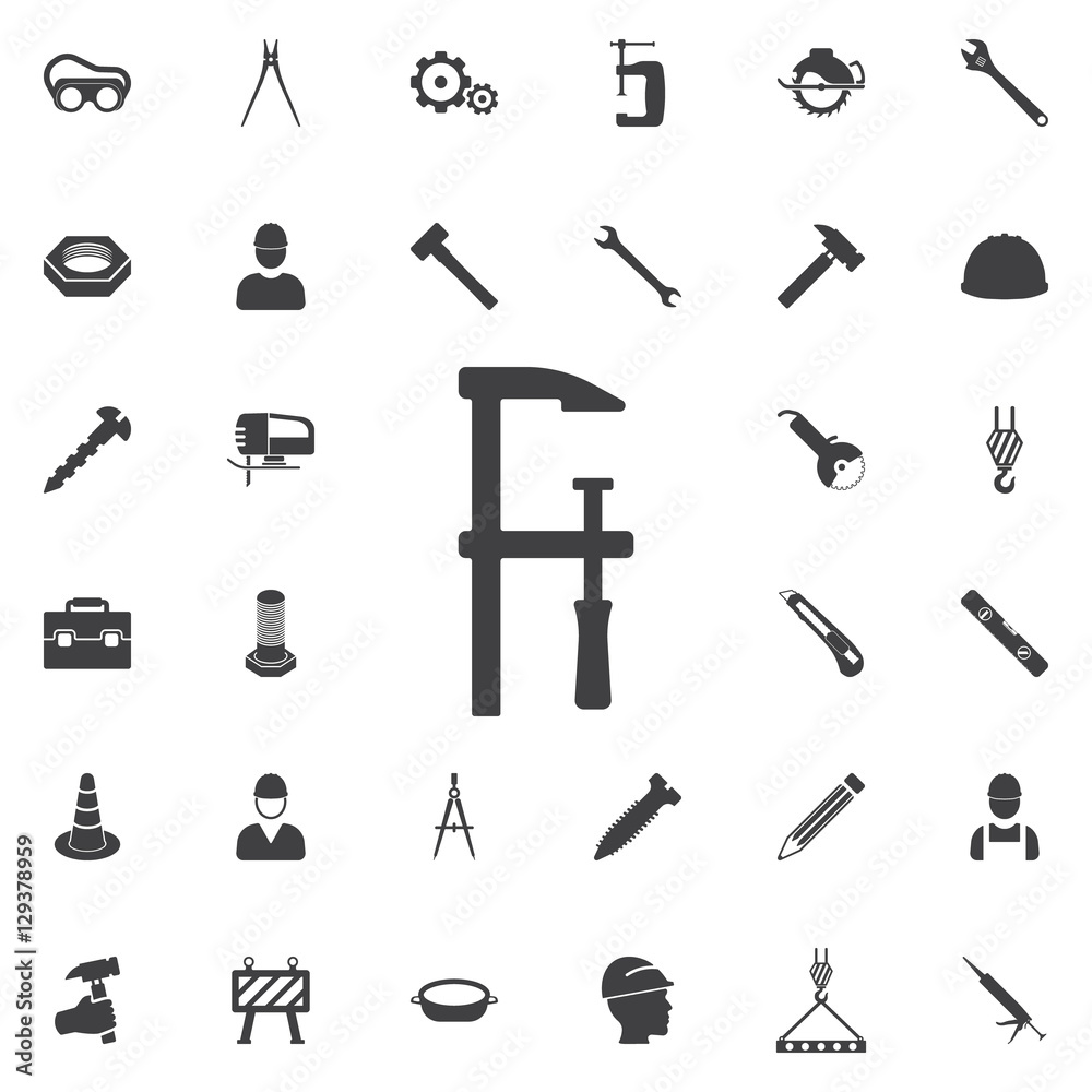 clamp icon. Construction icons universal set for web and mobile clamp icon. Construction icons universal set for web and mobile