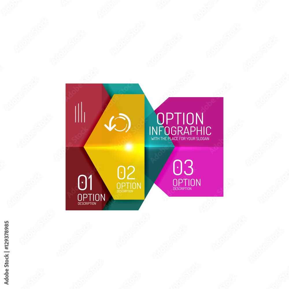Hexagone infographic diagram templates Adobe Stock