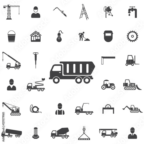 truck icon. Construction icons universal set for web and mobile