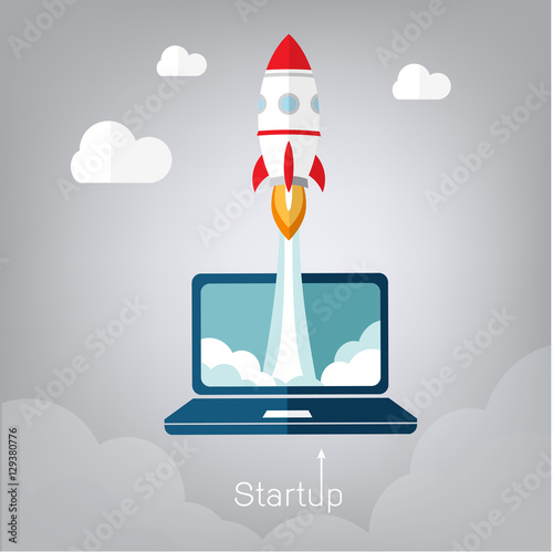Vector illustration concept for new business project start up in