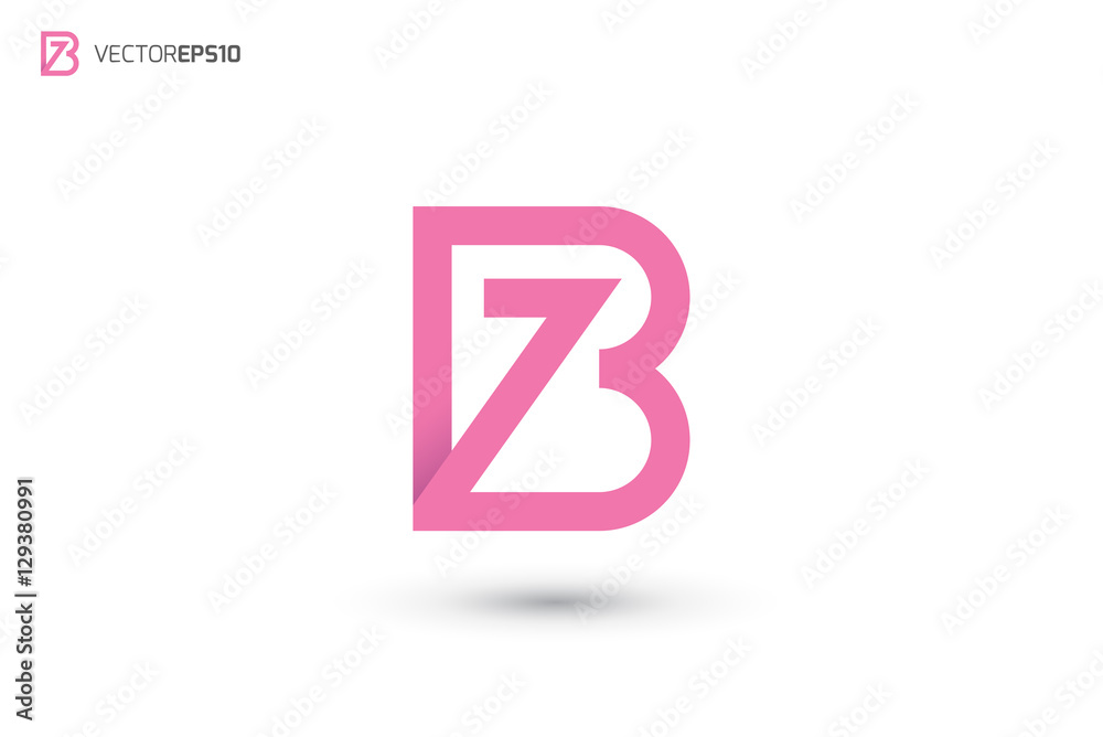 Premium Vector | B z bz beauty vector initial logo handwriting logo of  initial signature wedding fashion jewerly
