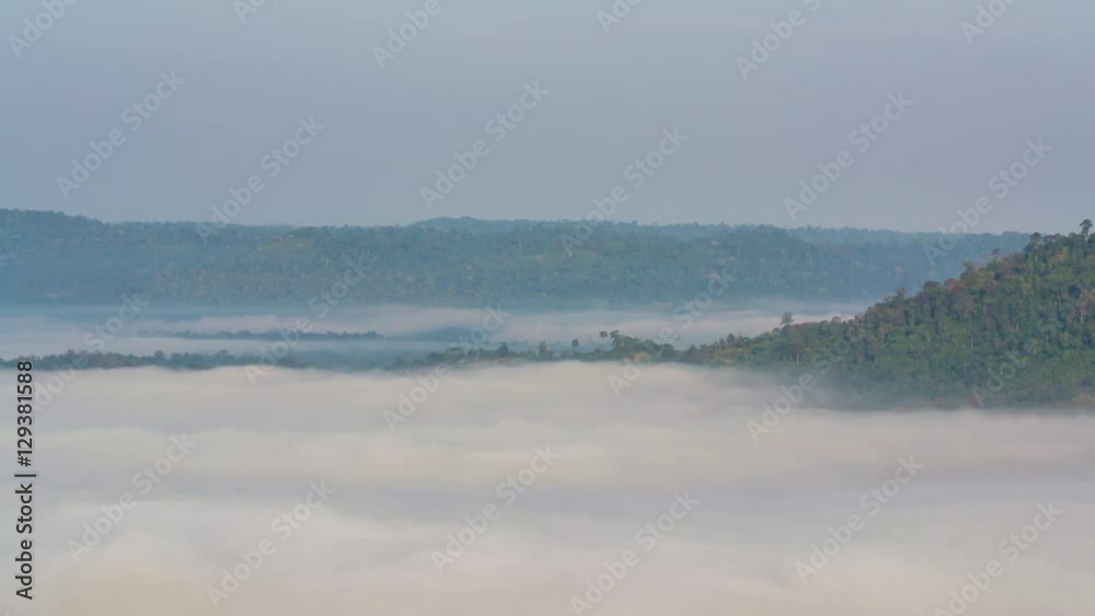 Mountain nature time-lapse of misty clouds fast movement Mountain nature time-lapse of misty clouds fast movement