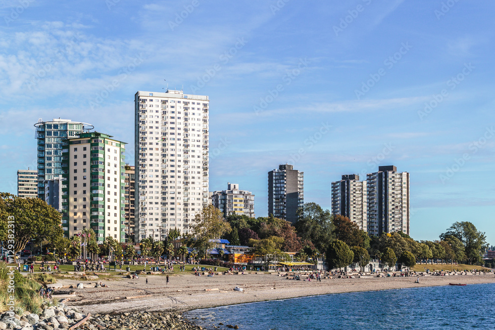 English Bay Beach in Vancouver, Canada