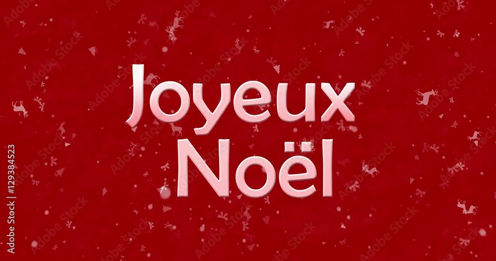 Merry Christmas text in French 