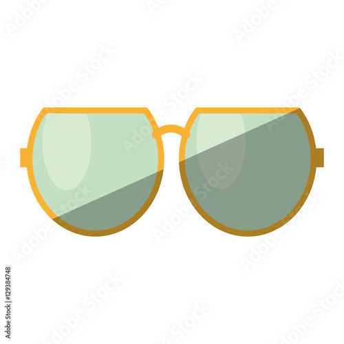 cartoon sun glasses beach shadow vector illustration eps 10