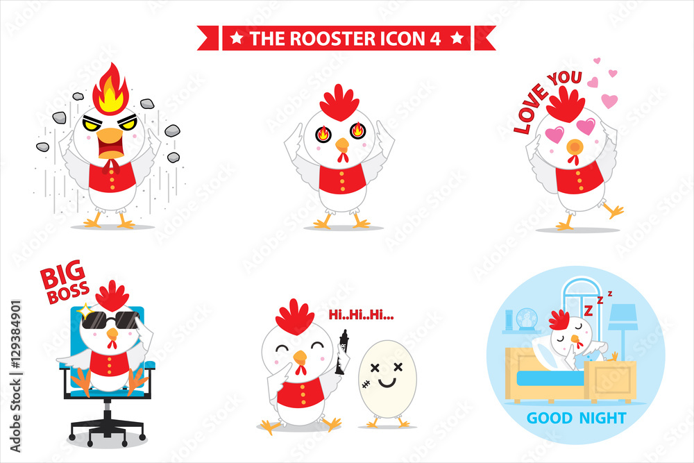 Rooster icon symbol