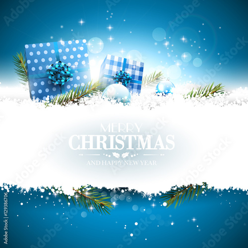 Luxury Christmas greeting card